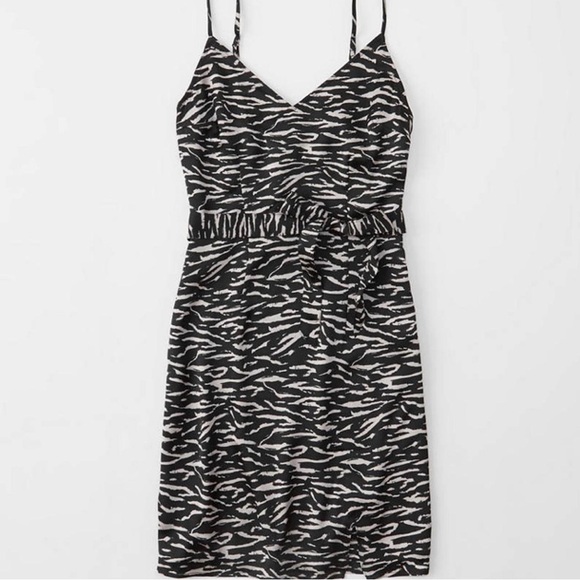 NWT Abercrombie and Fitch Zebra Cami Slip Dress Sz - Picture 11 of 12